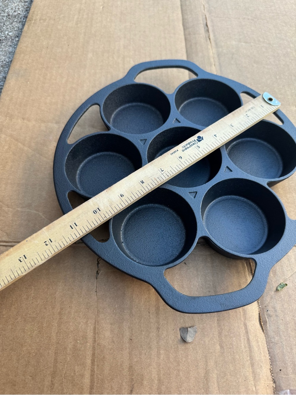 NWOT Cast Iron Aebleskiver Pan in Black